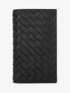 Men's Intrecciato Black Long Wallet Black - BOTTEGA VENETA - BALAAN 3