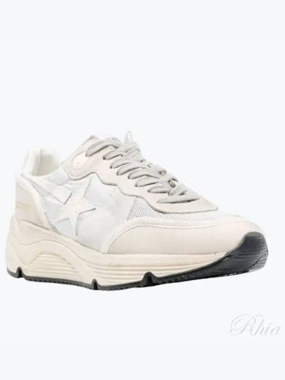 Women's Running Sole Low Top Sneakers Silver Beige - GOLDEN GOOSE - BALAAN 2