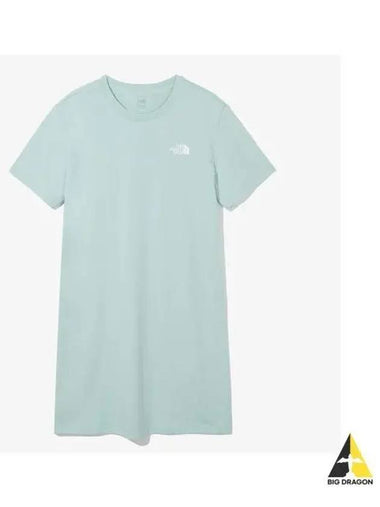 The North Face NT7ZQ40C Women s Essential Short Sleeve Mini Dress - THE NORTH FACE - BALAAN 1