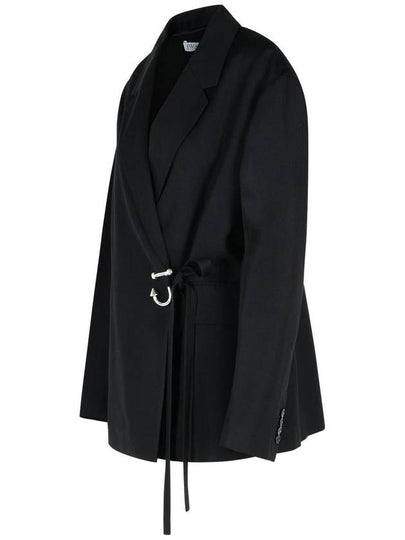 JW Anderson 'T' Black Viscose Blazer - JW ANDERSON - BALAAN 2