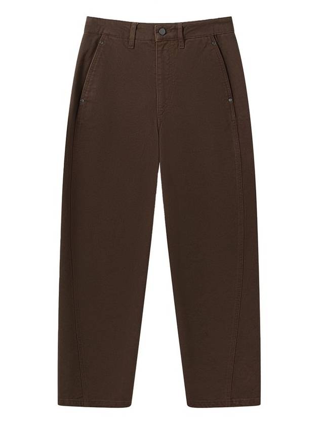 High Waist Straight Pants Brown - LEMAIRE - BALAAN 2