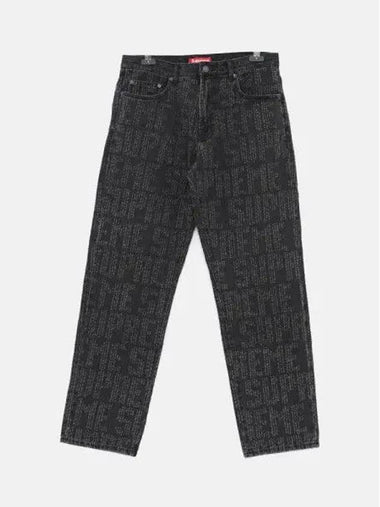 Needle Punch Regular Washed Denim Men s Pants FW23P54 BLACK 270551 1044331 - SUPREME - BALAAN 1