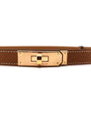 Women's Kelly 18 Gold Belt Gold - HERMES - BALAAN 4