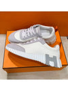 Men s Bouncing Sneakers Mesh White H Gray Orange Points - HERMES - BALAAN 5