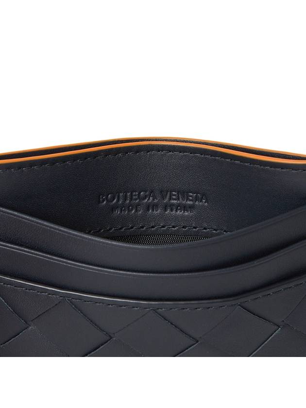 Intrecciato Leather Card Wallet Navy - BOTTEGA VENETA - BALAAN 6