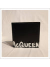 Men's White Graffiti Logo Half Wallet Black - ALEXANDER MCQUEEN - BALAAN 2