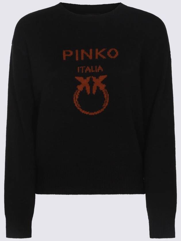 Pinko Black Cotton Knitwear - PINKO - BALAAN 1