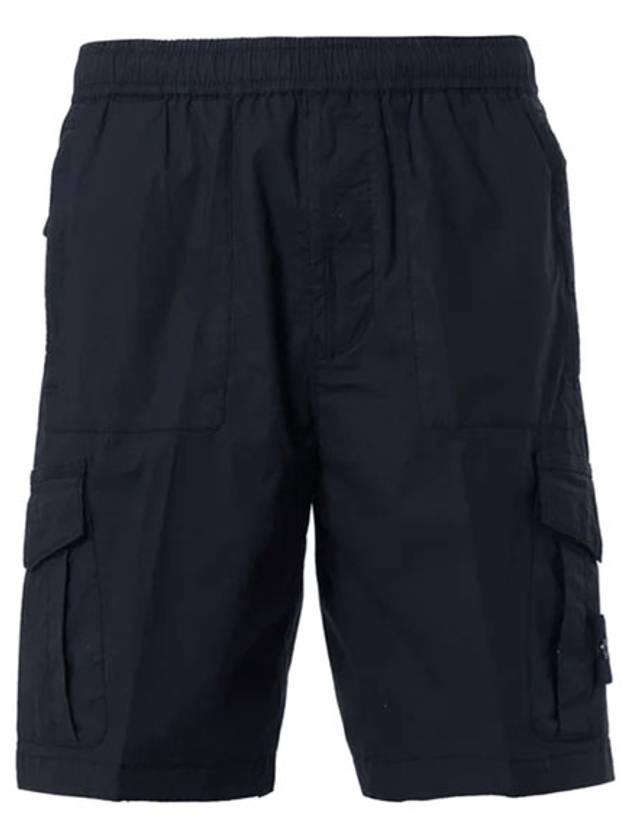 Men's Wappen Patch Bermuda Shorts Navy - STONE ISLAND - BALAAN 2