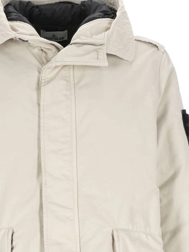 David-TC Down Short Parka Ivory - STONE ISLAND - BALAAN 4