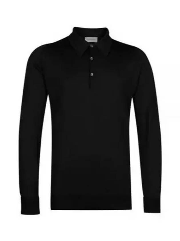 John Smedley Finchley Navy Polo Knit 925775 - JOHN SMEDLEY - BALAAN 1