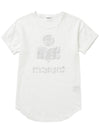 Etoile Koldi logo linen tshirt TS0004FA A1N10E20WH - ISABEL MARANT - BALAAN 1