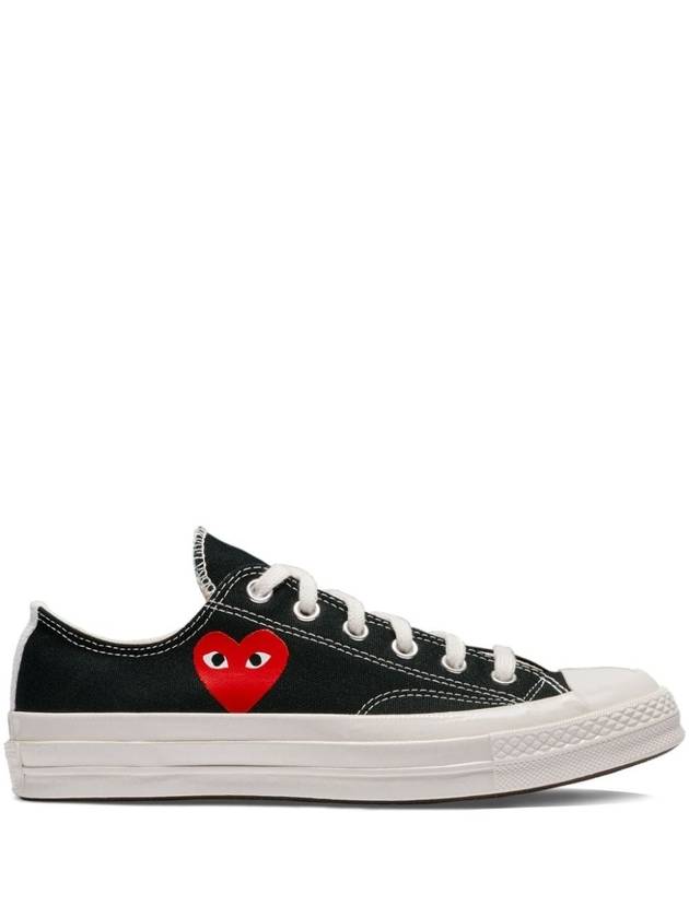 COMME DES GARÇONS PLAY CONVERSE LOW TOP SMALL RED HEART - COMME DES GARCONS PLAY - BALAAN 1