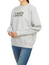 Flowers Comfort Sweatshirt Light Grey Melange - MAISON KITSUNE - BALAAN 6