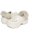 Stomp Lined Clog Fur Sandals White - CROCS - BALAAN 7