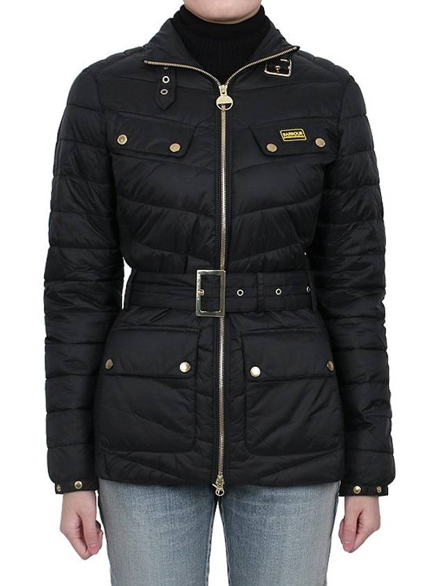 Gleann International Quilted Zip-Up Jacket Black - BARBOUR - BALAAN 2