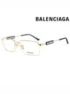 Eyewear Square Metal Eyeglasses Gold - BALENCIAGA - BALAAN.