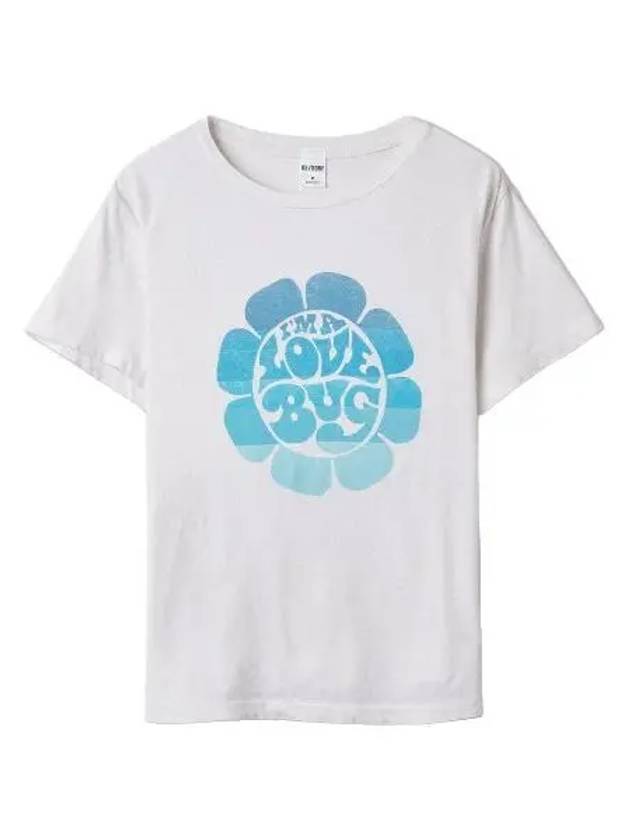 Classic Love Bug Short Sleeve T Shirt Vintage White Tee - RE/DONE - BALAAN 1