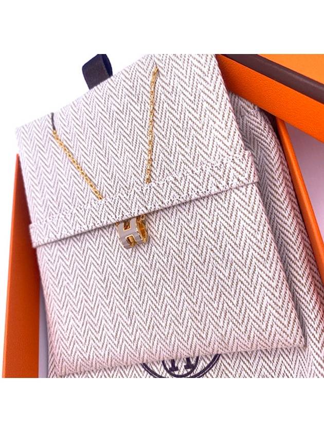 Mini Pop H Pendant Necklace Gold Marron Glace - HERMES - BALAAN 6