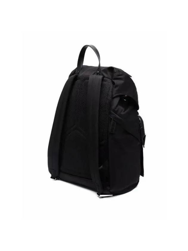 Re-Nylon Saffiano Leather Backpack Black - PRADA - BALAAN 4