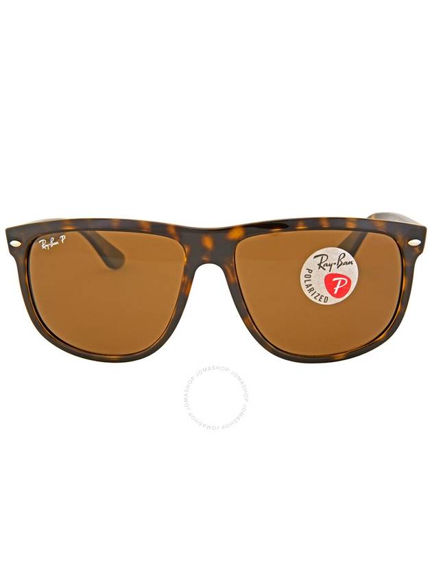 Ray Ban Polarized Brown Classic B-15 Square Unisex Sunglasses RB4147 710/57 60 - RAY-BAN - BALAAN 1