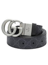 GG Marmont Reversible Leather Belt Black - GUCCI - BALAAN.