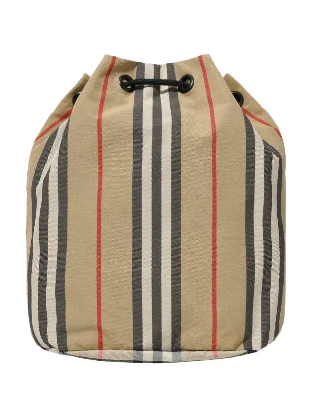 Icon Stripe Econyl Drawcord Bucket Bag Archive Beige - BURBERRY - BALAAN 11