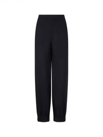 Women s Wool Blend Jogger Pants Black 271928 - EMPORIO ARMANI - BALAAN 1