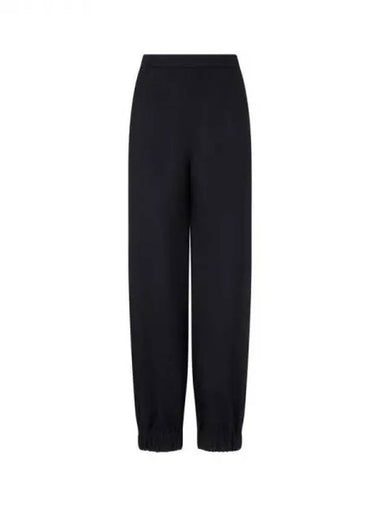 Women s Wool Blend Jogger Pants Black 271928 - EMPORIO ARMANI - BALAAN 1