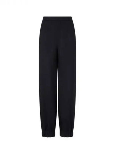 Women s Wool Blend Jogger Pants Black 271928 - EMPORIO ARMANI - BALAAN 1