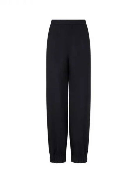 Women s Wool Blend Jogger Pants Black 271928 - EMPORIO ARMANI - BALAAN 1