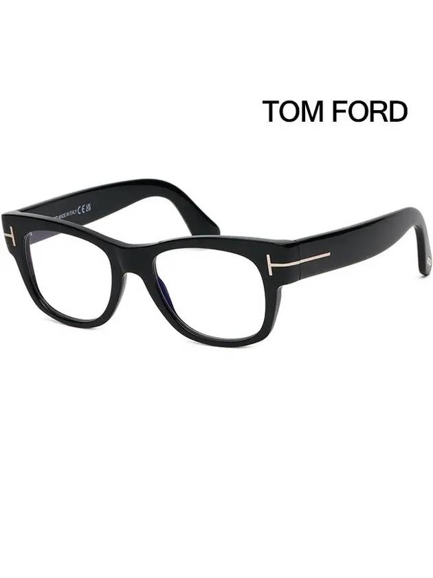 Blue light blocking glasses frame TF5040B 001 thick horn rim men's fashion eye protection - TOM FORD - BALAAN 7