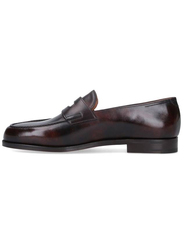 Lopez single leather sole loafer dark brown - JOHN LOBB - BALAAN 4