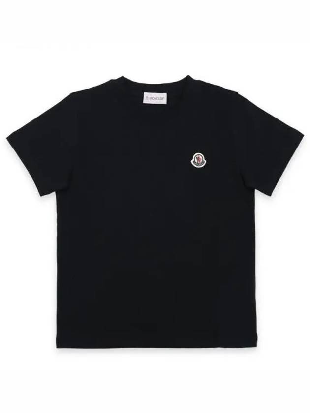 Kids Wappen Patch Cotton Short Sleeve Black 8C00027 83907 999 8 10A 270855 1053837 - MONCLER - BALAAN 1