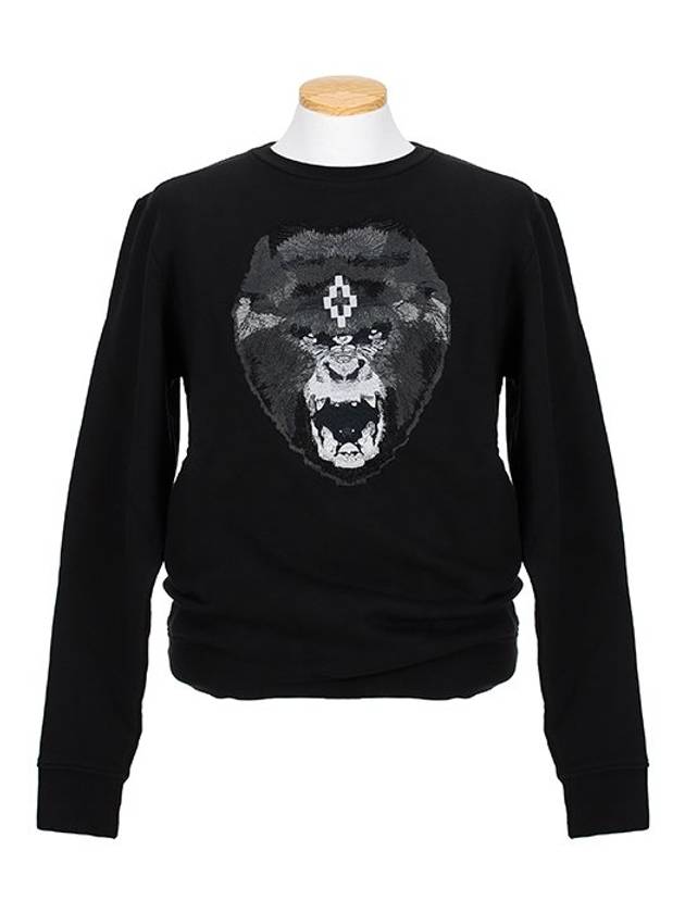 SAN 2059 1001 Embroidered monkey sweatshirt - MARCELO BURLON - BALAAN 1