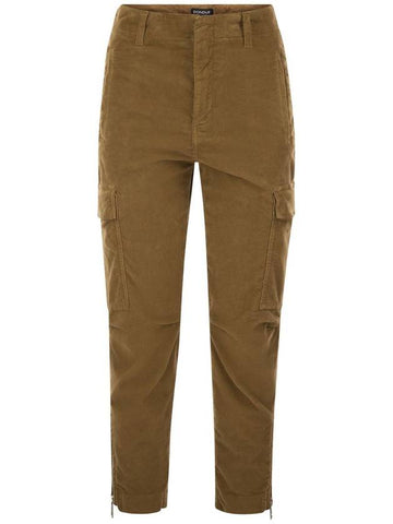 Velvet cargo pants - EVE - DONDUP - BALAAN 1