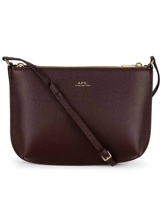 Women's Sarah Cross Bag Burgundy - A.P.C. - BALAAN 3