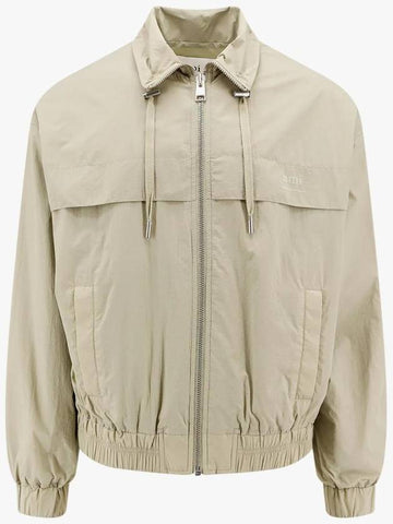 Alexandre Mattiussi Zipper Windbreaker Sage - AMI - BALAAN 1