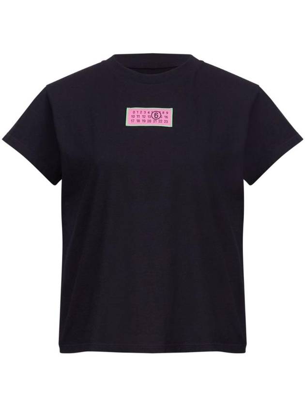 Logo Short Sleeve T-Shirt Black - MAISON MARGIELA - BALAAN 1