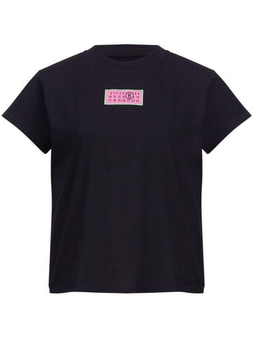 Logo Short Sleeve T-Shirt Black - MAISON MARGIELA - BALAAN 1