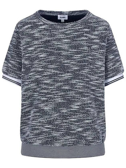 Tweed Like Round T-Shirt MW4ME410 - P_LABEL - BALAAN 2