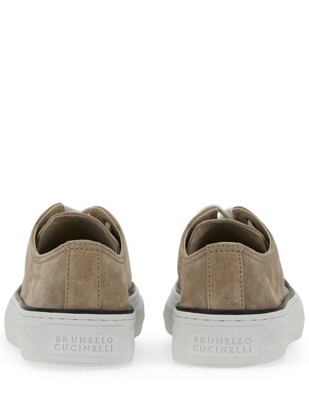 Suede Low Top Sneakers Beige - BRUNELLO CUCINELLI - BALAAN 10