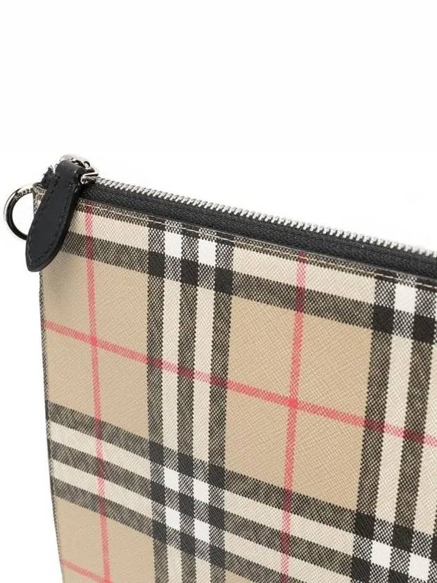 Vintage Check Clutch Bag Beige - BURBERRY - BALAAN 8