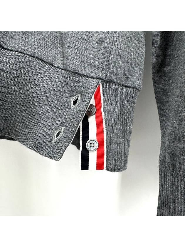 Diagonal armband long sleeve wool knit - THOM BROWNE - BALAAN 5