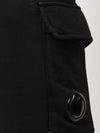 Men's Lens Patch Cargo Shorts Black - CP COMPANY - BALAAN 7