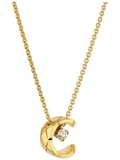 18K Coco Crush Diamond Necklace Yellow Gold - CHANEL - BALAAN 2