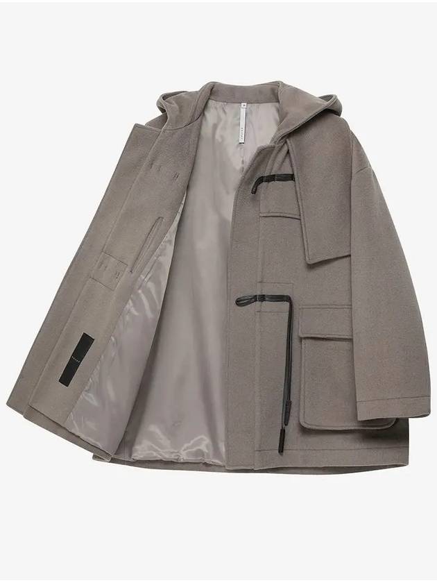 Cashmere muffler duffel coat olive - NOIRER FOR WOMEN - BALAAN 5
