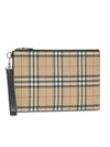 Vintage Check Clutch Bag Beige - BURBERRY - BALAAN 4