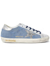 Superstar Suede Low Top Sneakers Blue - GOLDEN GOOSE - BALAAN 6