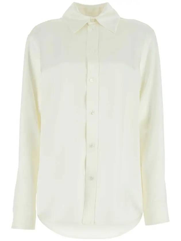 Silk Twill Shirt Ivory - BOTTEGA VENETA - BALAAN 2