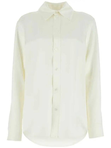 Silk Twill Shirt Ivory - BOTTEGA VENETA - BALAAN 1